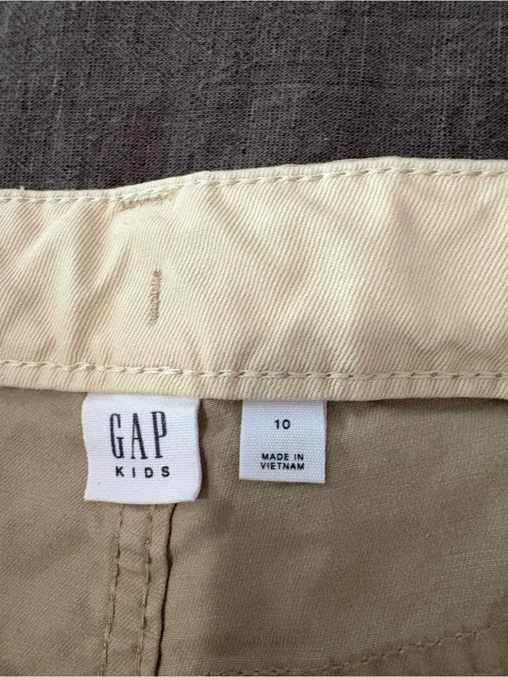 GAP Kids Light Khaki Wide-Leg Pants